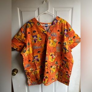 Tricky Mickey Mouse 3X scrub top